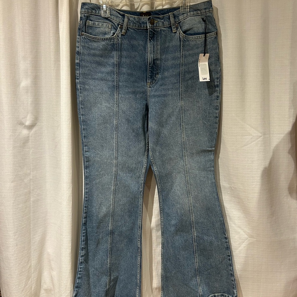 Lee Women's Flare Leg Blue Jeans
